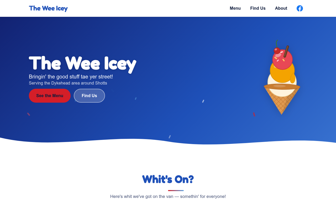 Screenshot of The Wee Icey project